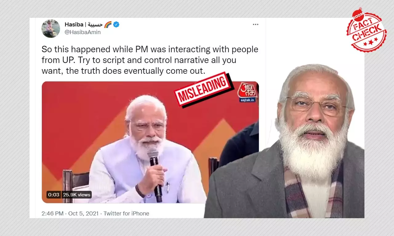 Clipped Video Of PM Modis Interaction With Beneficiary Viral With Misleading Claim