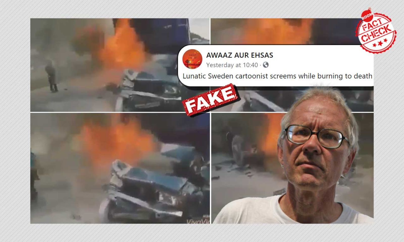 2014 Video Of Car Crash Falsely Linked To Death Of Swedish Cartoonist | BOOM 2014 Video Of Car Crash Falsely Linked To Death Of Swedish Cartoonist | BOOM