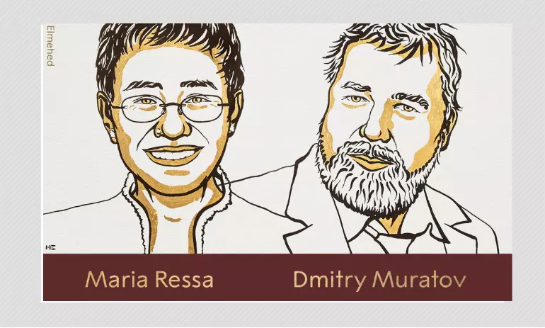 Journalists Maria Ressa and Dmitry Muratov Win Nobel Peace Prize