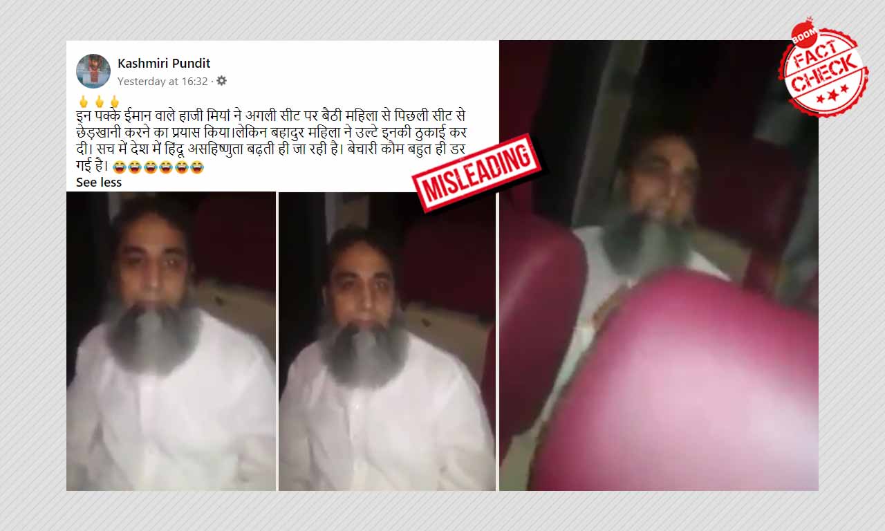 Video Of Man Inappropriately Touching Woman On Bus Is From Pakistan | BOOM
