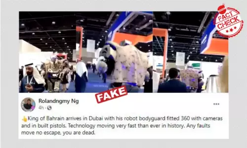 Video of Robotic Suit Display Revived As Bahrain Kings Bodyguard