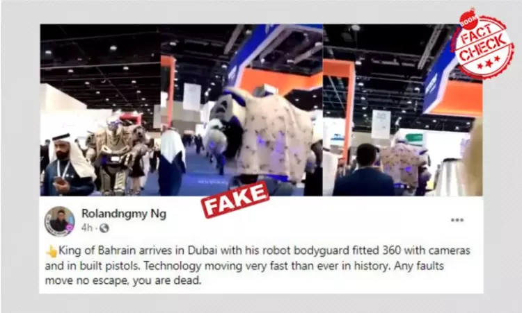 Video of Robotic Suit Display Revived As Bahrain Kings Bodyguard