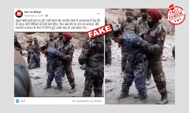 Photo From A Film Shoot Falsely Shared As Indian Army Capturing PLA Soldiers