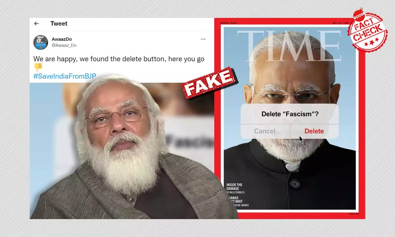 Delete Fascism, TIME Cover Featuring Narendra Modi Is Fake