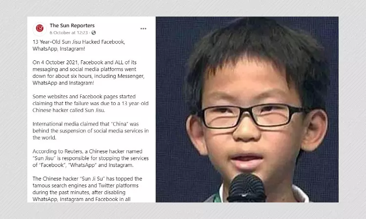 Global Facebook Outage Was Not Caused By Chinese Teen Hacker