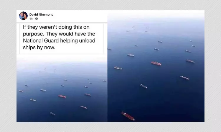 Posts Falsely Claim California Ports Backlog Has Been Done Intentionally