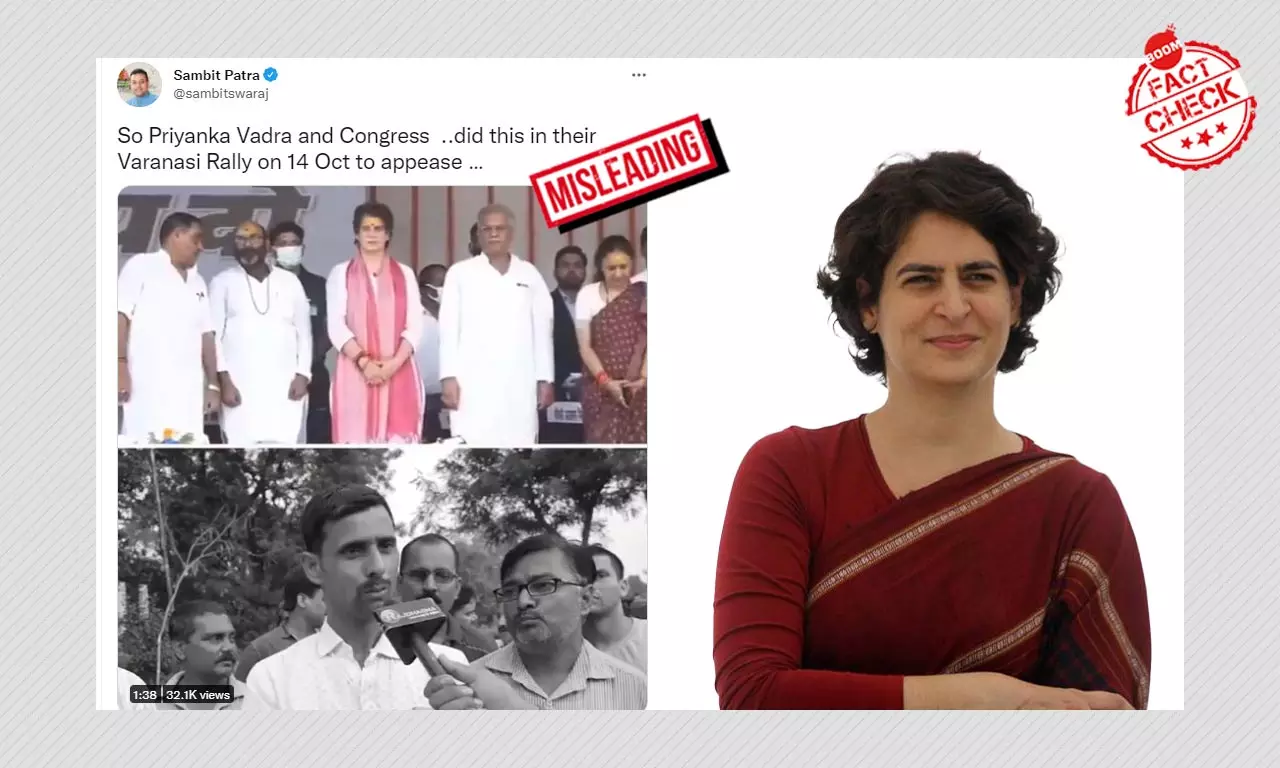 Sambit Patra Tweets Cropped Video Of Congress Kisan Nyay Rally