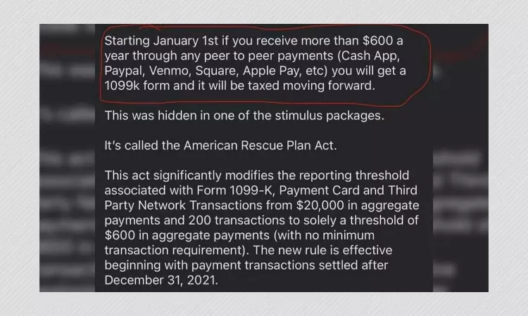 American Rescue Plan Act Does Not Tax Payments Made Through Venmo, Paypal