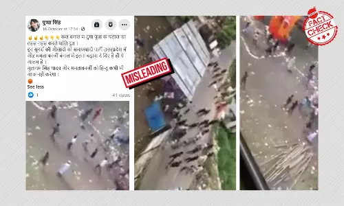 Durga Puja Pandal Vandalism In Bangladesh Shared As West Bengal