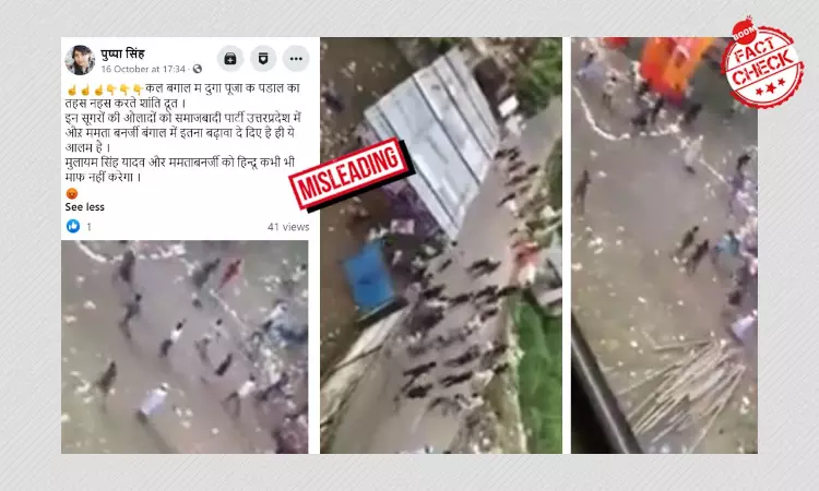 Durga Puja Pandal Vandalism In Bangladesh Shared As West Bengal