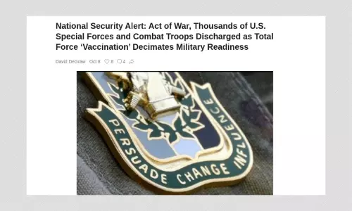 US Troops Have Not Been Discharged For Refusing COVID-19 Vaccine