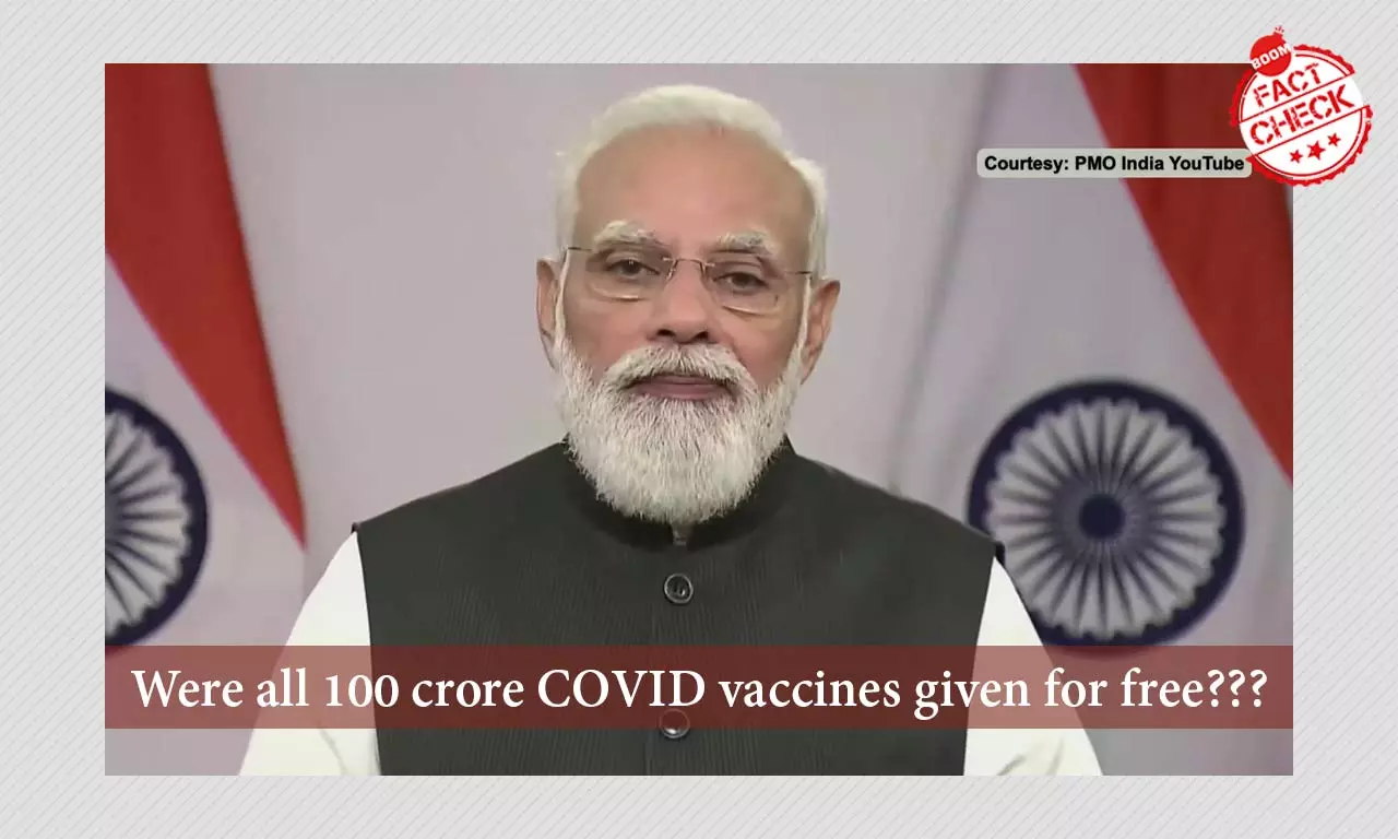 PM Modis Claim That COVID Vaccines Free For All Is Misleading