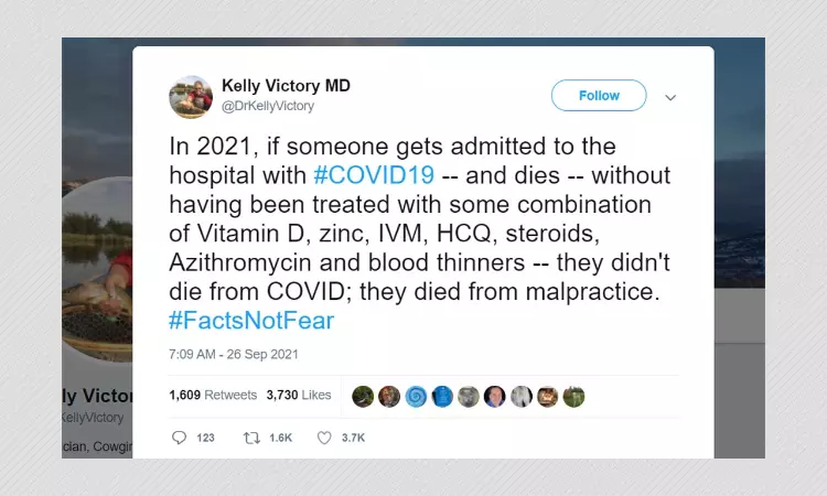 DRs Cannot Be Sued For Refusing To Treat COVID-19 Cases With Unproven Medicines