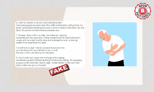 Coughing As CPR For Heart Attacks? Message Peddles False Information