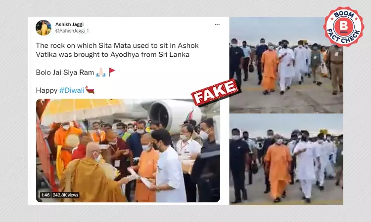 Video Of Buddhist Relic From Sri Lanka Falsely Shared As Rock Used By Sita