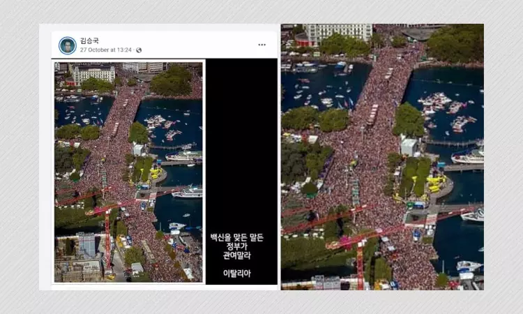 Image Of Switzerland Festival Falsely Shared As Vaccine Protests In Italy