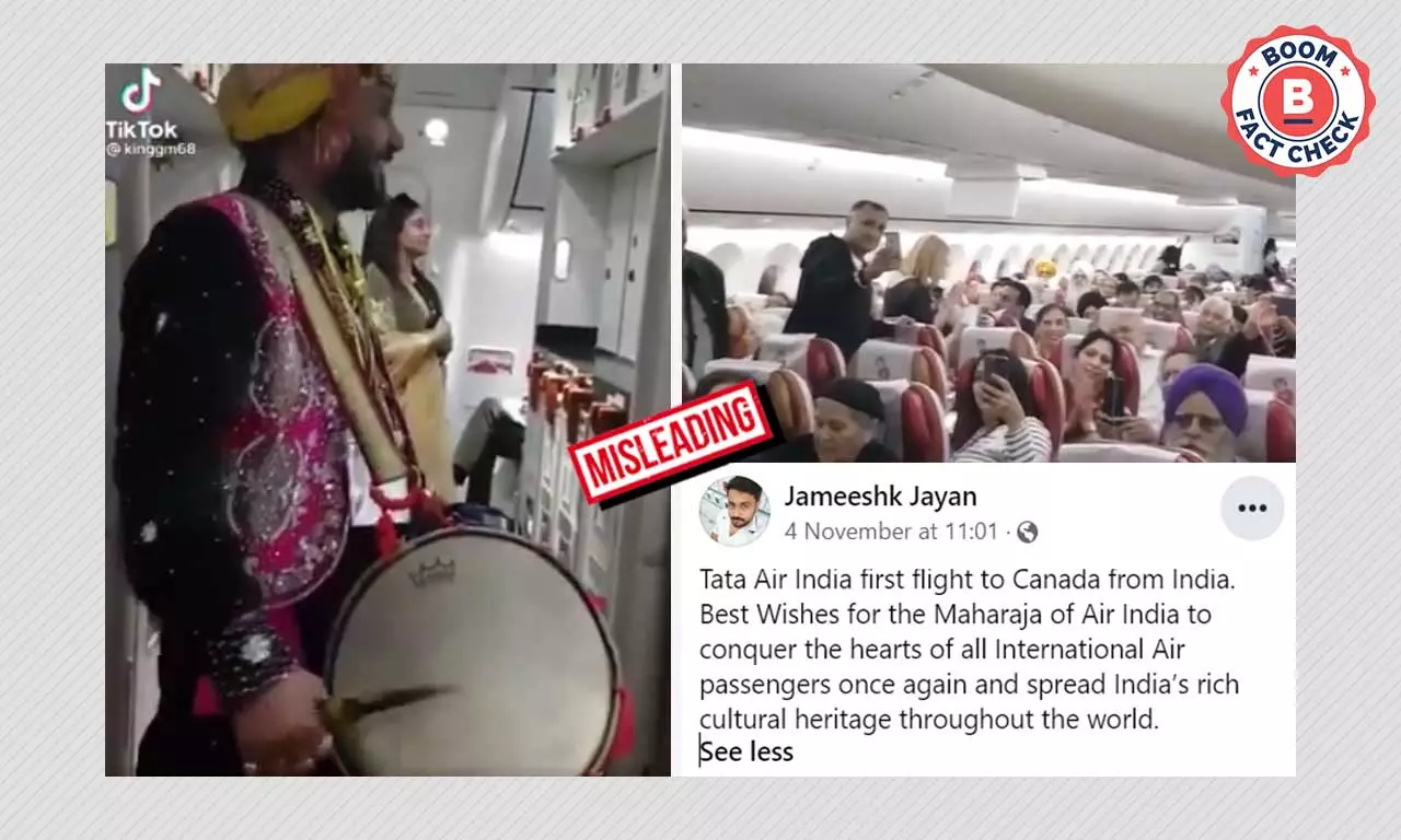 2018 Video Of Dhol Players On Air India Flight Shared As Recent
