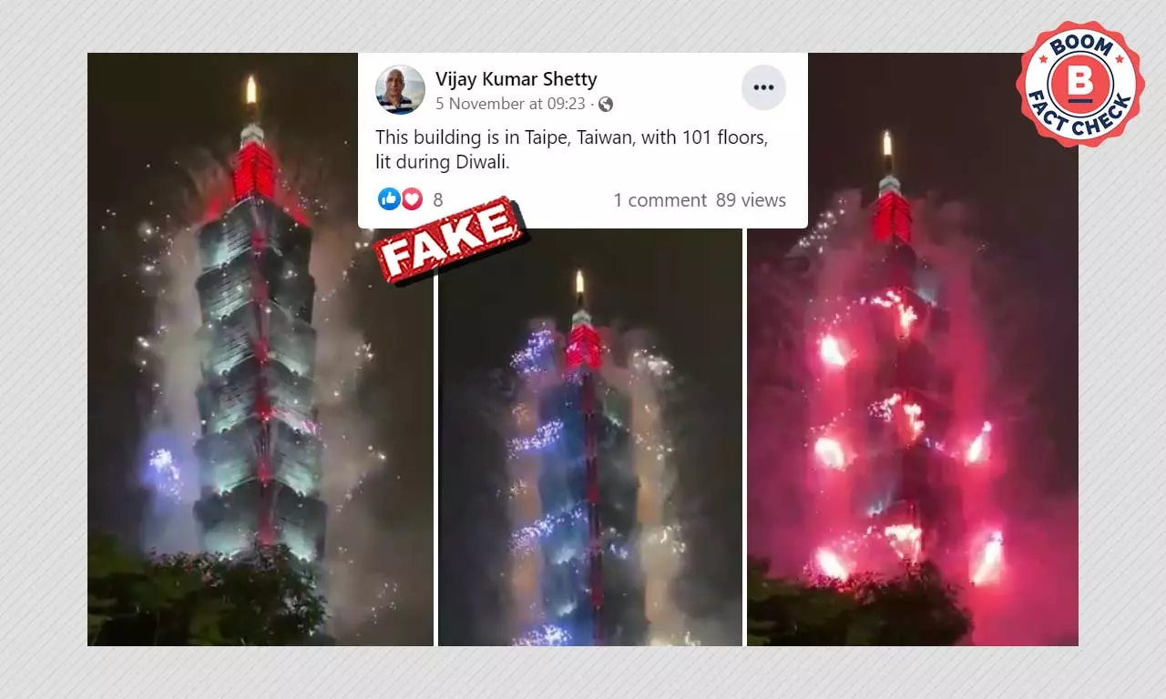 New Year Fireworks Video From Taiwan Shared As Diwali Celebrations