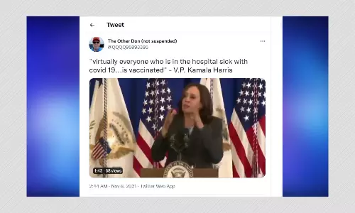 Kamala Harris Did Not Say All Hospitalized COVID-19 Patients Are Vaccinated