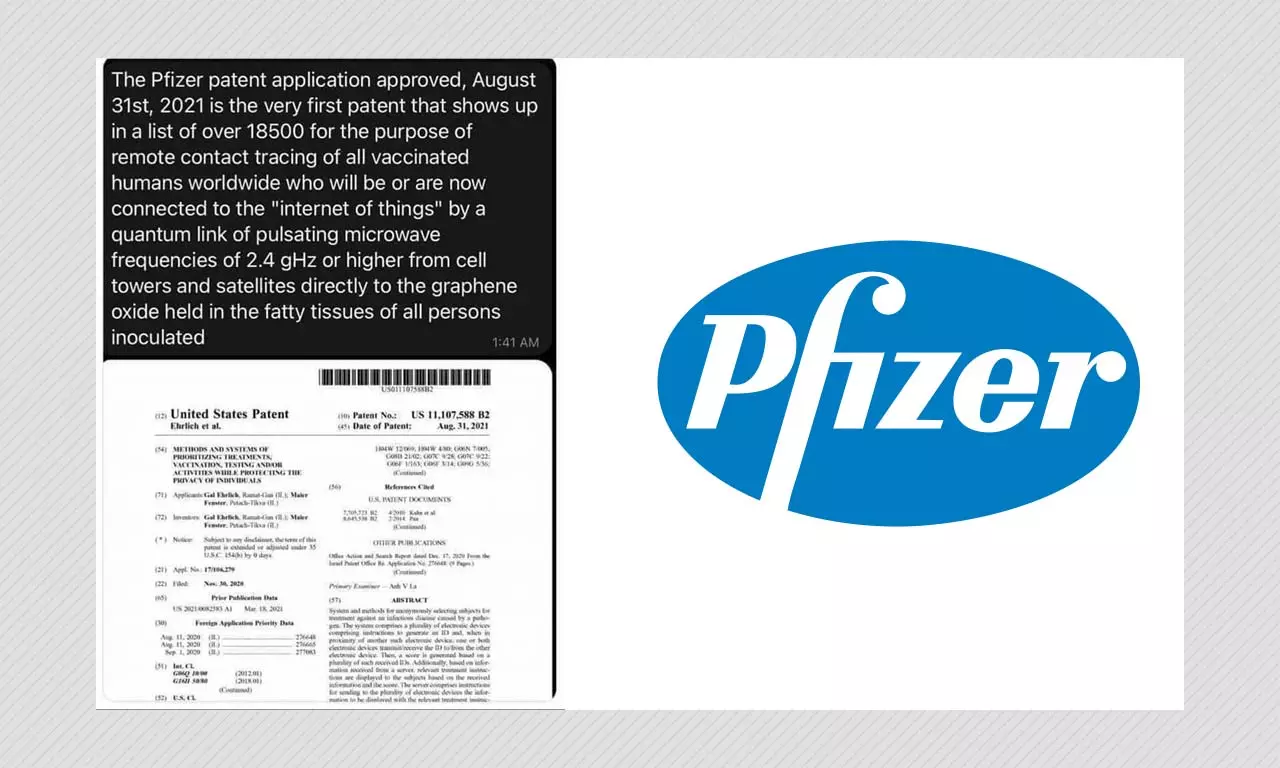 No, Pfizer Does Not Have Patent To Track People Via COVID-19 Vaccines