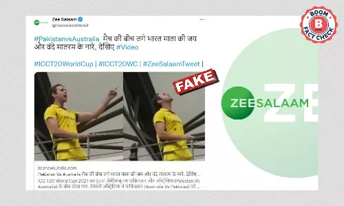 Old Video Of Aus Fan Chanting Bharat Mata Ki Jai Shared As Recent