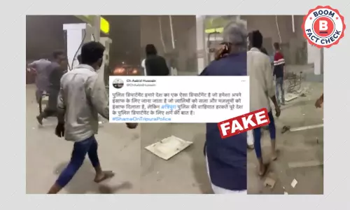 Video Of Karachi Fuel Station Blast Shared As Violence In Tripura