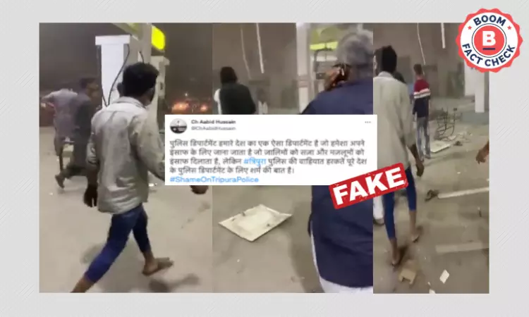 Video Of Karachi Fuel Station Blast Shared As Violence In Tripura