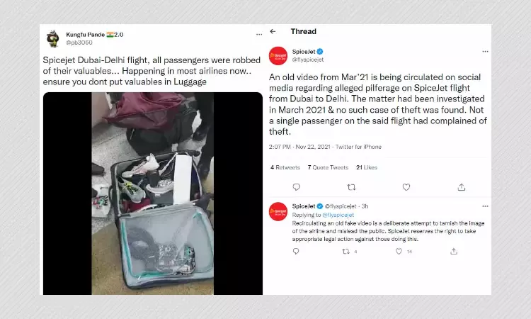 SpiceJet Denies Pilferage Allegations After Video From March Goes Viral