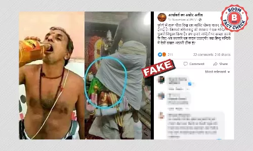 No, These Photos Do Not Show A Christian Priest At A Hindu Temple