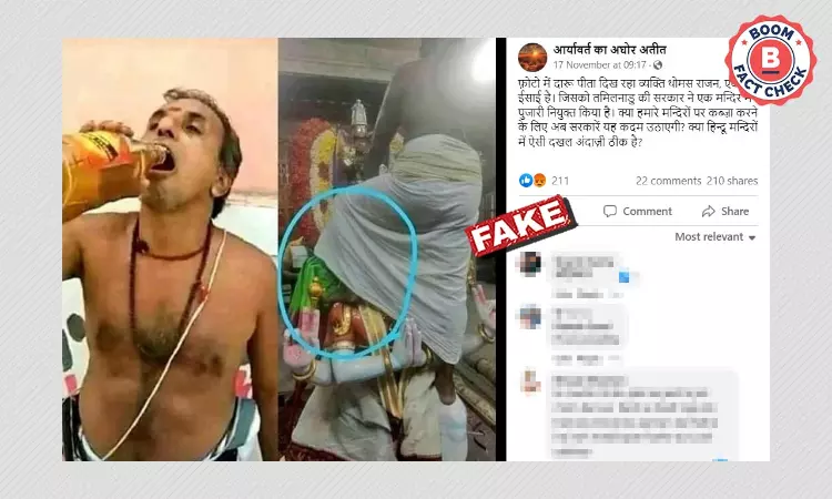 No, These Photos Do Not Show A Christian Priest At A Hindu Temple