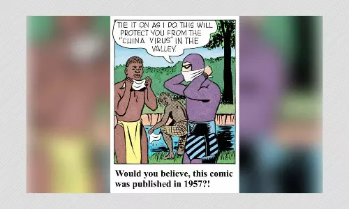 The Phantom Comic Speech Bubble Doctored To Make Reference To COVID-19