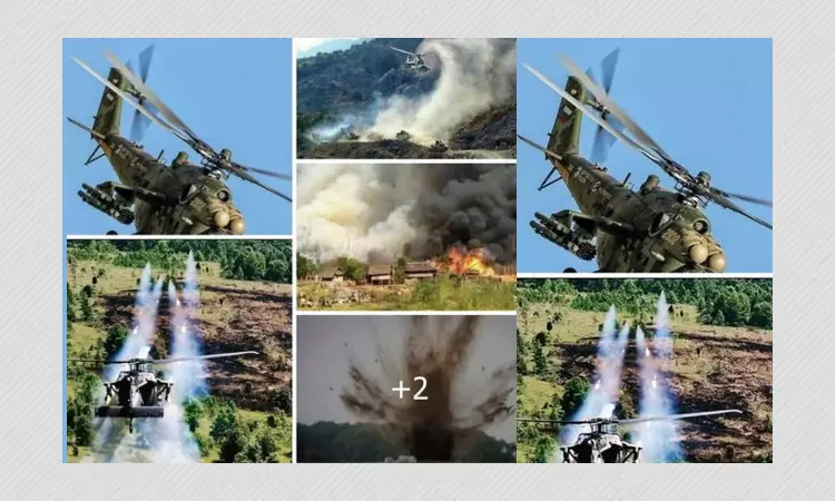 Unrelated Photos Shared As Myanmar Junta Attacking Anti-coup Fighters