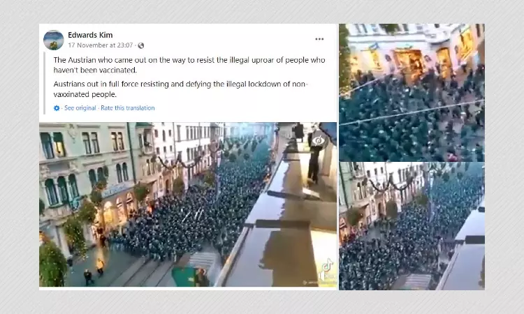 2019 Video Of Football Fans Rally Shared As Anti-COVID-19 Rally In Austria