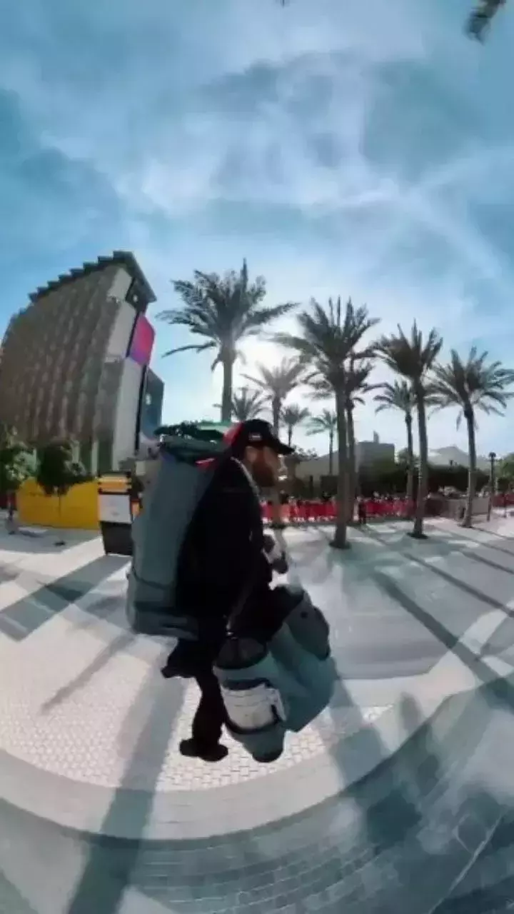 Watch: Dubai Cop In Iron Man Suit Flies Around Expo Plaza