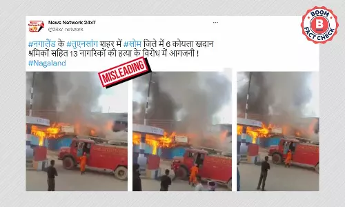 Fire Caused By Short Circuit In Nagaland Shared As Protests After Civilian Deaths