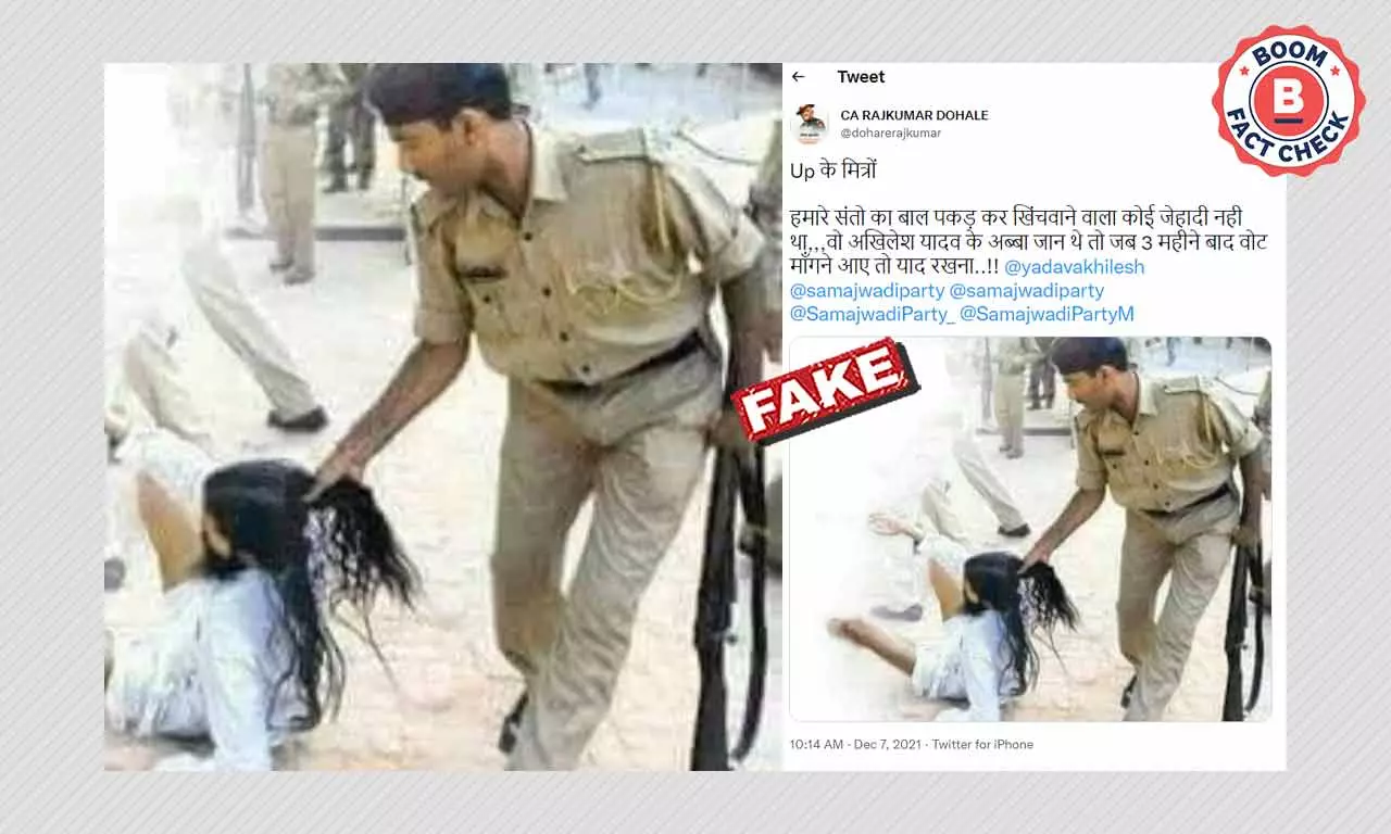 Photo From Gujarat Falsely Linked To Mulayam Singhs Tenure In UP