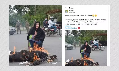 Old Photo Of Pakistani Activist Viral As Mother Of Lynched Sri Lankan