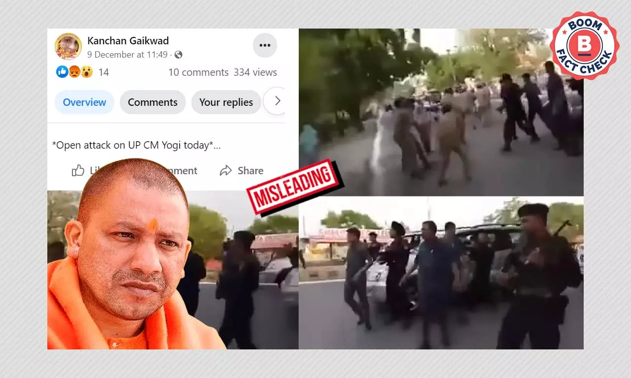 2017 Video Of Protesters Blocking Yogi Adityanaths Convoy Viral As Recent