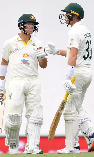 Ashes 2021: Marnus Labuschagne And David Warner Help Australia Finish Day One At 221-2