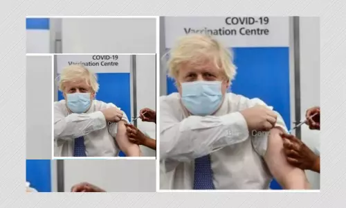 No, British PM Boris Johnson Did Not Fake Getting Booster Shot