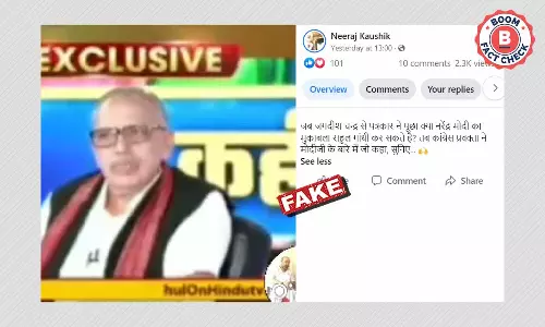 Video Of TV Anchor Viral As Congress Spokesperson Praising PM Modi