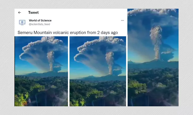 CGI Video Falsely Shared As Eruption Of Indonesias Mount Semeru