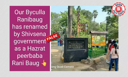Byculla Zoo Renamed After A Muslim Seer? Mumbai Mayor Refutes Claims