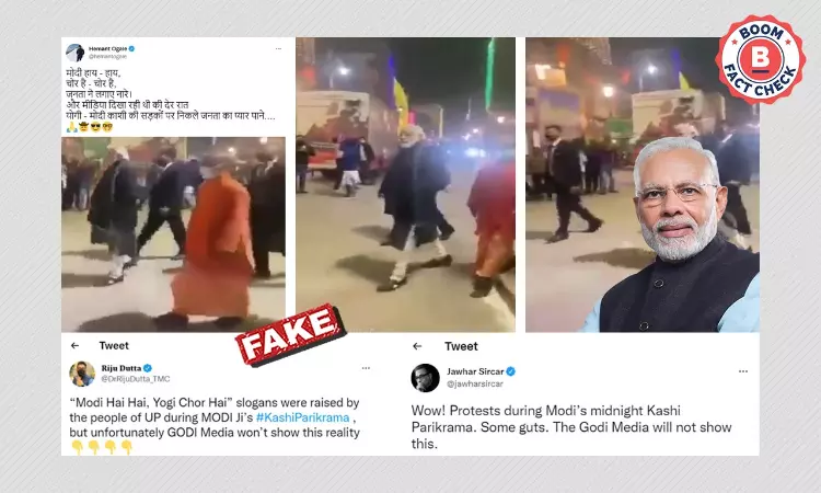 Edited Video Claims Anti-Modi Slogans Raised During PMs Varanasi Visit