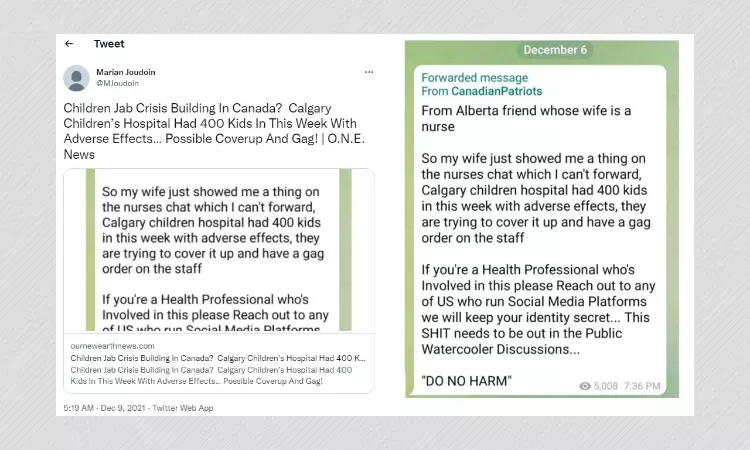 No, 400 Kids Were Not Treated In Canada For Injuries Caused By Vaccines