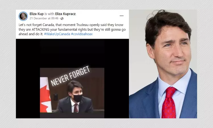 Edited Clip From Justin Trudeaus Interview Shared With False COVID-19 Claim