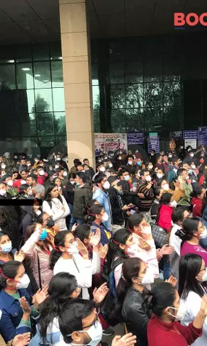 In Pictures: Doctors Protest In Delhi Over NEET Counselling