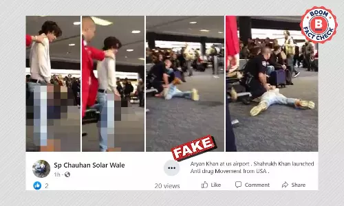 No, This Is Not Aryan Khan Filmed Urinating In An Airport