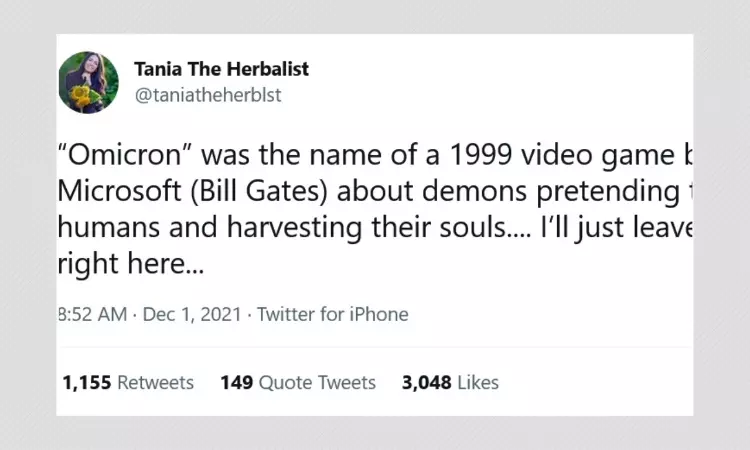 Omikron Video Game Was Not Made By Microsoft Or Bill Gates