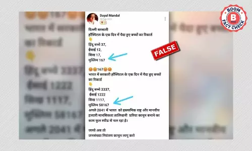 Posts Claiming Muslim Hospital Births Exceed Other Religions Are False